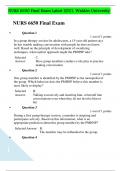 NURS 6650 Final Exam Exam solutions&comma; with updated multiple versions resources for 2022 Exams&vert; graded a&plus;&plus;&plus;