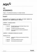 AQA AS LEVEL ECONOMICS PAPER 2 THE NATIONAL ECONOMY IN GLOBAL CONTEXT (INSERT)