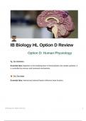 IB Biology HL Option D