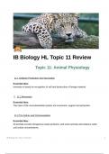 IB Biology HL Unit 11