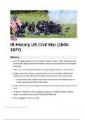 IB History of the Americas HL Civil War