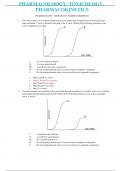 PHARMACOLOGY&comma; TOXICOLOGY&comma; PHARMACOKINETICS Questions & Answers&vert; 100&percnt; Verified