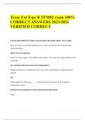 Texas Ext Type B TFM02 exam 100&percnt;  CORRECT ANSWERS 2023&sol;2024  VERIFIED CORRECT