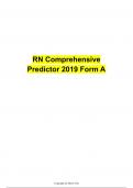 ATI RN Comprehensive Predictor 2019 Form E Q & A Latest Update