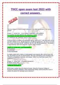 TNCC open exam test 2023 with  correct answers update version graded A&plus;