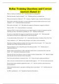 Relias Training Questions and Correct Answers Rated A&plus;