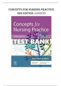 CONCEPTS FOR NURSING PRACTICE 3RD EDITION GIDDENS TEST BANK - QUESTIONS & ANSWERS WITH RATIONALS LATEST UPDATE