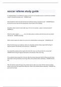 soccer referee study guide