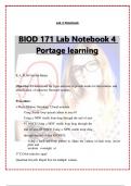BIOD 171 Lab Notebook 4 Portage learning 2023