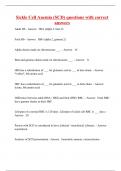 Sickle Cell Anemia &lpar;SCD&rpar; questions with correct answers