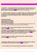 Cybersecurity Management II - Tactical - C795 Ucertify Extra Questions questions and answers&lpar;2023&rpar; &lpar;verified answers&rpar;
