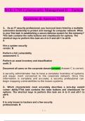 C795 Cybersecurity Management II - Tactical questions and answers&lpar;2023&rpar; &lpar;verified answers&rpar;