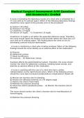 Medical Surgical Assessment A&sol;90 Questions and Answers&sol;A&plus; Graded