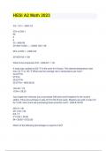 HESI A2 Math 2023 Verified Solutions 
