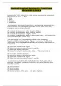 Medical-Surgical Nursing II - Final Exam Review&sol;44 Q and A