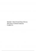 Module 5 Real-World Data-Driven Decisions Verified Solutions Graded A+