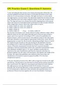 CPC Practice Exam C&colon; Questions & Answers