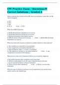 CPC Practice Exam &sol; Questions & Correct Solutions &sol; Graded A