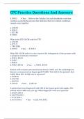 CPC Practice Questions And Answers &lpar;100&percnt; Correct&rpar;