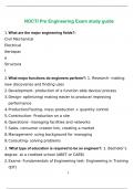 NOCTI Pre Engineering Exam 2023 Questions and Answers
