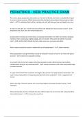 Bundle for HESI RN PEDS EXAM &vert; everything you need&vert; verified