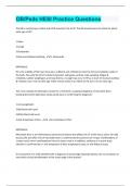 OB&sol;Peds HESI Practice &vert; Questions With 100&percnt; Correct Answers &vert; Verified
