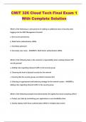 CMIT 326 Cloud Tech Final Exam 1 & 2 Bundled Exams  
