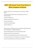 CMIT 326 Cloud Tech Final Exam 2 With Complete Solution