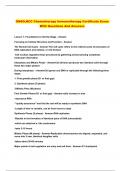 ONSO&comma;NCC Chemotherapy Immunotherapy Certificate Exam  With Questions And Answer
