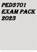 PED3701 EXAM PACK 2023