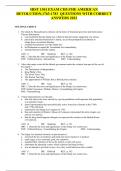HIST 1301 EXAM CH5:THE AMERICAN REVOLUTION,1763-1783  QUESTIONS WITH CORRECT ANSWERS 2023