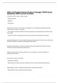 SAFe 5&period;0 Product Owner Product Manager POPM Exam Questions With Correct Answers 