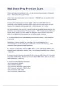 Wall Street Prep Premium Exam Questions With Answers All Correct