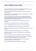 CALT EXAM Correct 100&percnt;
