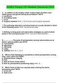 AORN Periop 101 Module Questions And Answers Latest 2022