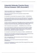 CyberArk Defender Practice Exam Correct Answers 100&percnt; Accurate&excl;&excl;&excl;