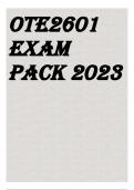 OTE2601 EXAM PACK 2023