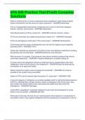 EPA 608 Practice Test &num;1with Complete Solutions