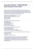 CyberArk Defender - PAM PAM-DEF Exam Dumps Correct 100&percnt;