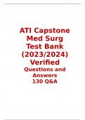 ATI Capstone Med Surg Test Bank (2023/2024) Verified Questions and Answers