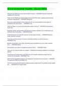 Environmental health&period; &lpar;Quiz&rpar; 2023