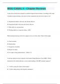 WGU CASAL II - Chapter Reviews | 387  Questions with 100% Correct Answers | Verified | 149 Pages