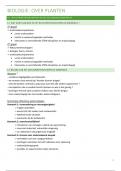 Samenvatting biologie: over planten
