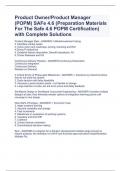 Product Owner&sol;Product Manager &lpar;POPM&rpar; SAFe 4&period;6 &lpar;Preparation Materials For The Safe 4&period;6 POPM Certification&rpar; with Complete Solutions