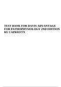 DAVIS ADVANTAGE FOR PATHOPHYSIOLOGY 2ND EDITION BY CAPRIOTTI TEST BANK | Test Bank For Davis Advantage for Medical-Surgical Nursing: Making Connections to Practice 2 nd Edition Hoffman Sullivan & Davis Advantage for Understanding Medical-Surgical Nursing,