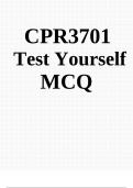 CPR3701 Test Yourself MCQ (ANSWERS) 2023