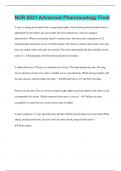 NUR 6521 Advanced Pharmacology Final &vert; 250 Questions with 100&percnt; Correct Answers &vert; Verified &vert; 50 Pages