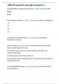 ABO Practical Exam Q&A &lpar;rated A&plus;&rpar;ABO Practical Exam Q&A &lpar;rated A&plus;&rpar;