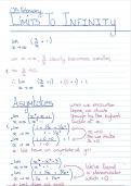Summary of limits to infinity for AP Mathematics