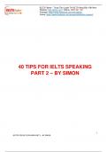 40 TIPS FOR IELTS SPEAKING PART 2.pdf Questions with Correct Answers 